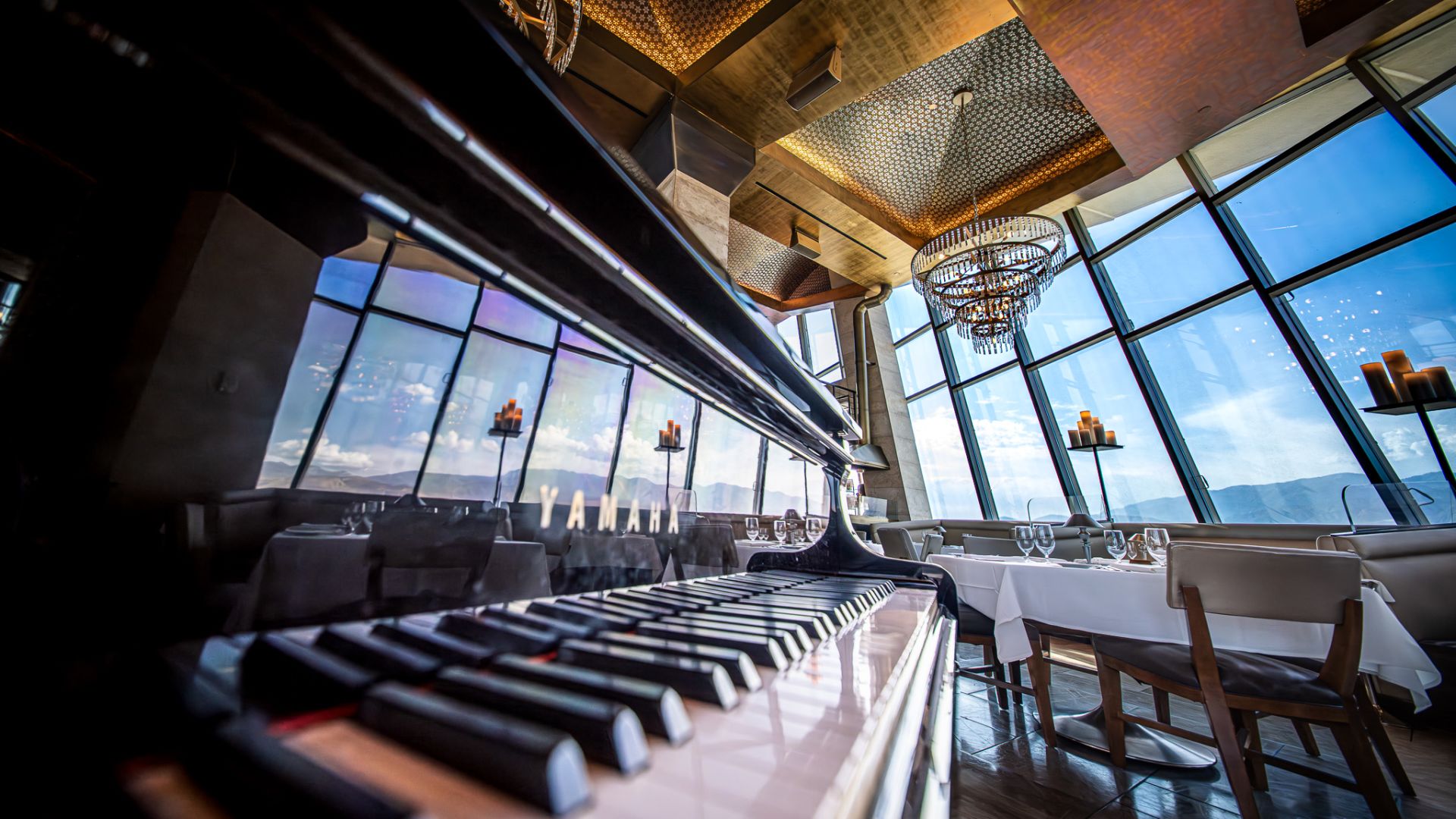 Inside Of A Large Room With Many Seats And A Large Window