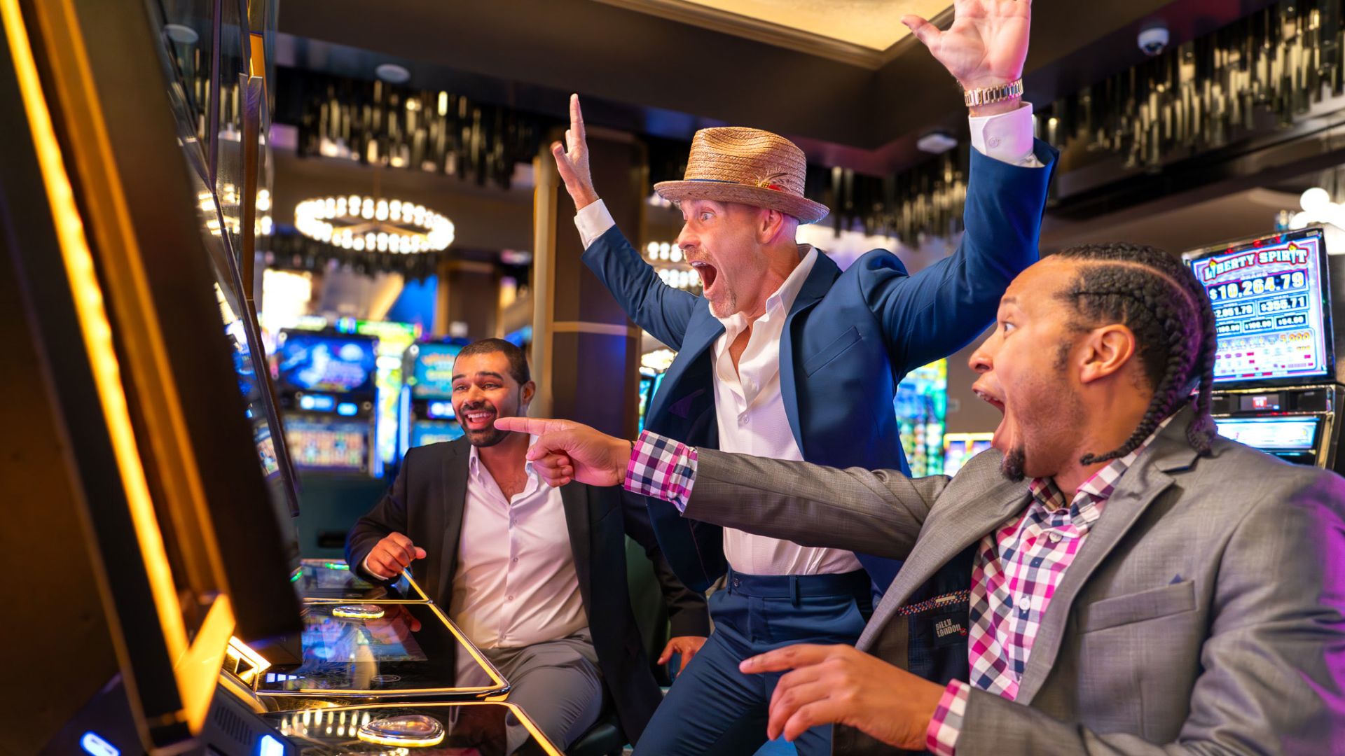 A Group Of Men In A Bar