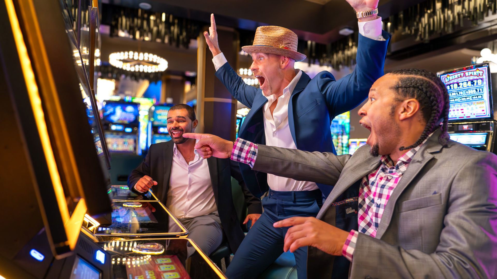 A Group Of Men In A Bar