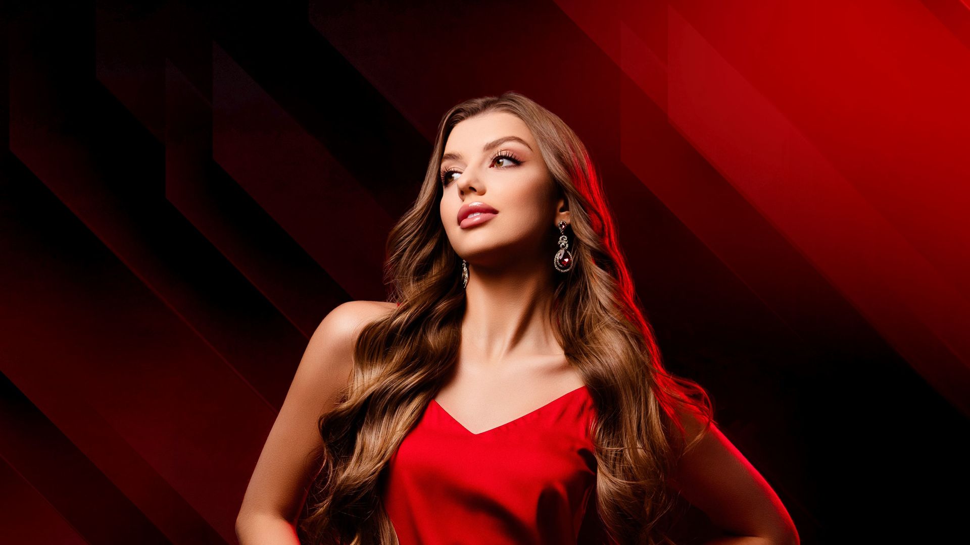 A Woman In A Red Dress
